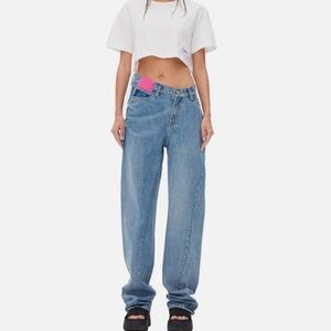 Ann Andelman High Waisted Twisted Jeans